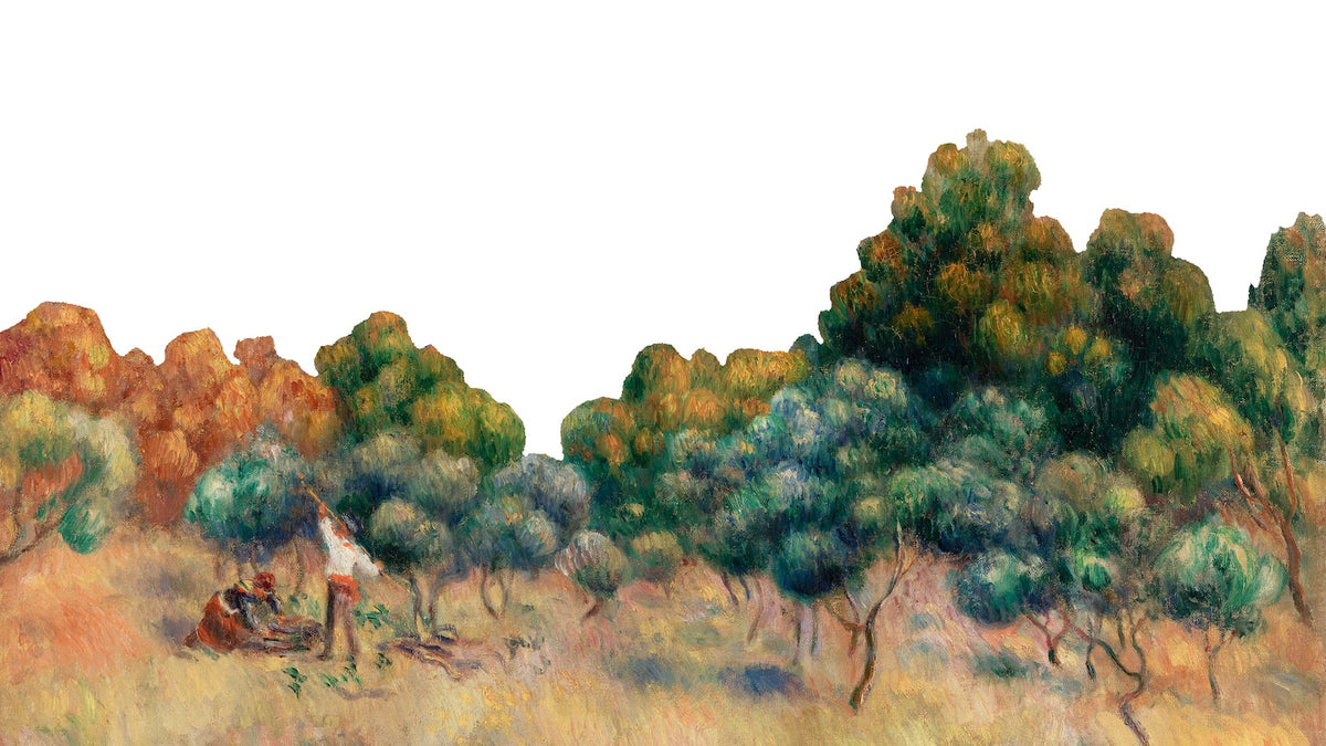 Carta da parati bosco - Colori autunnali