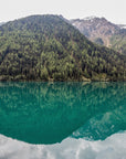 Papier Peint Montagne - Lac Émeraude et Reflet