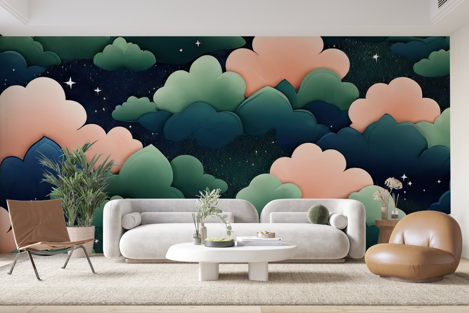 Papier peint 853 - mockup chambre
