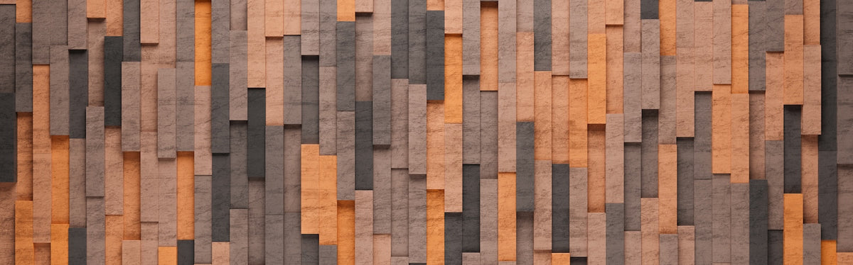 Wood Wallpaper - Multicolored Vertical Planks