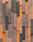 Wood Wallpaper - Multicolored Vertical Planks