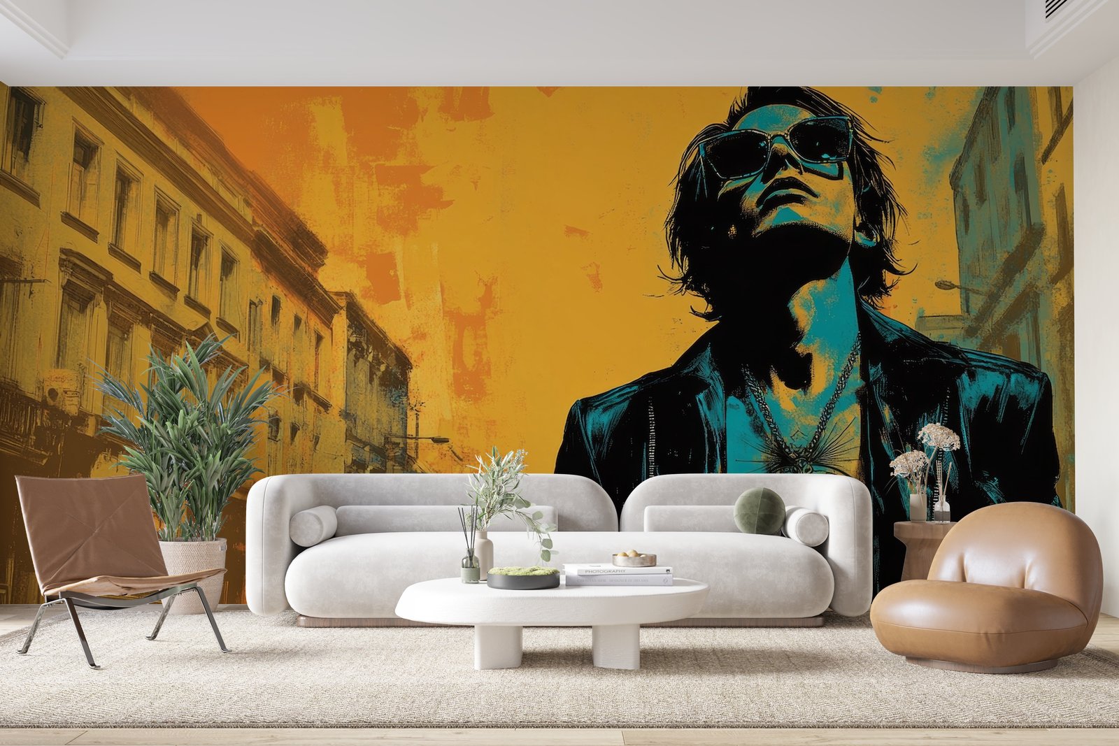 Papier peint 880 - mockup chambre