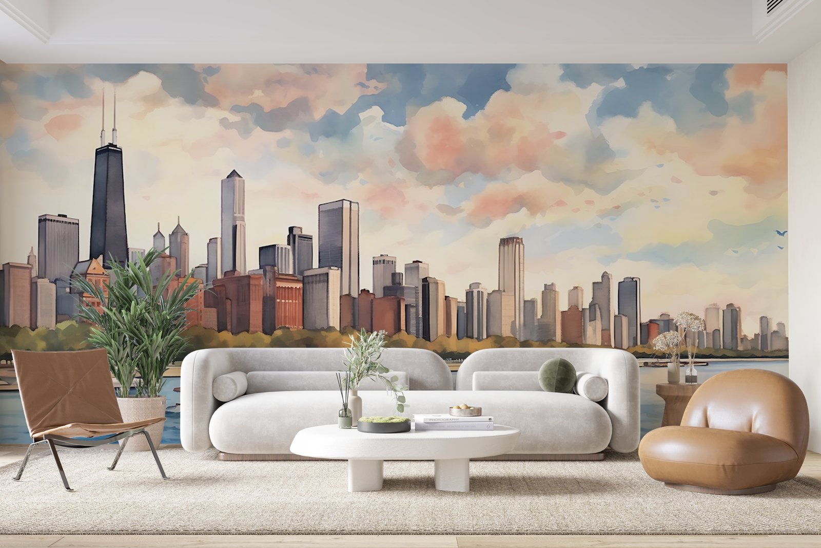 Papier peint 884 - mockup chambre