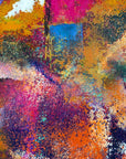 Papier Peint Abstrait - Formes Peintes Multicolores