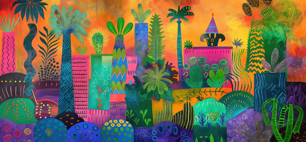 Desert Wallpaper - Pop Art Colorful Cacti