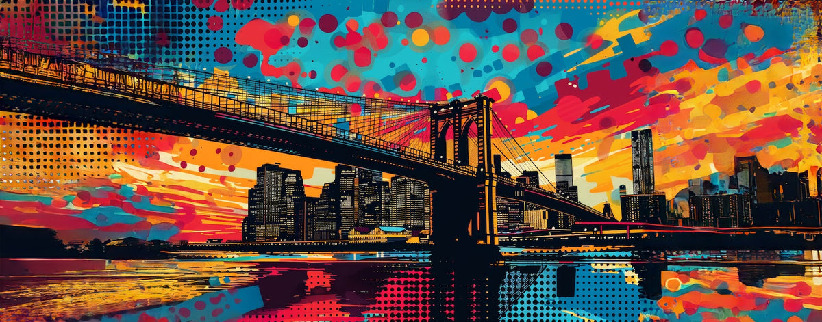 Landscape Wallpaper - Psychedelic Brooklyn Bridge