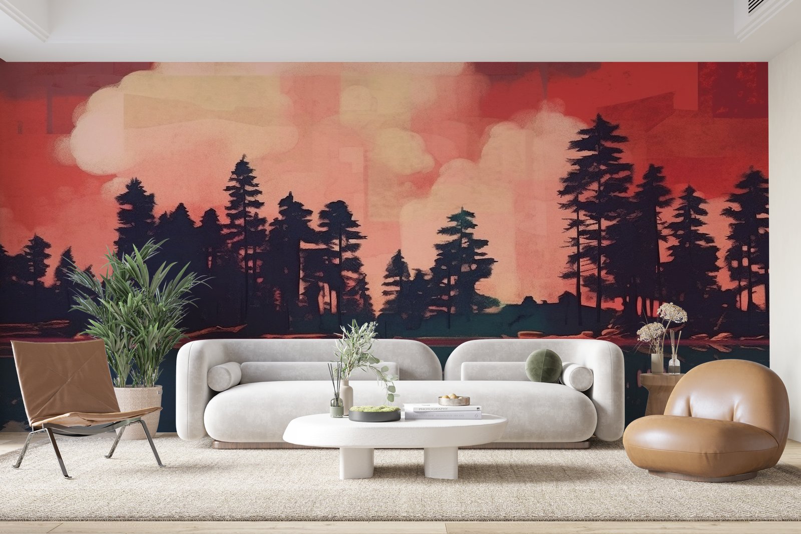 Papier peint 895 - mockup chambre