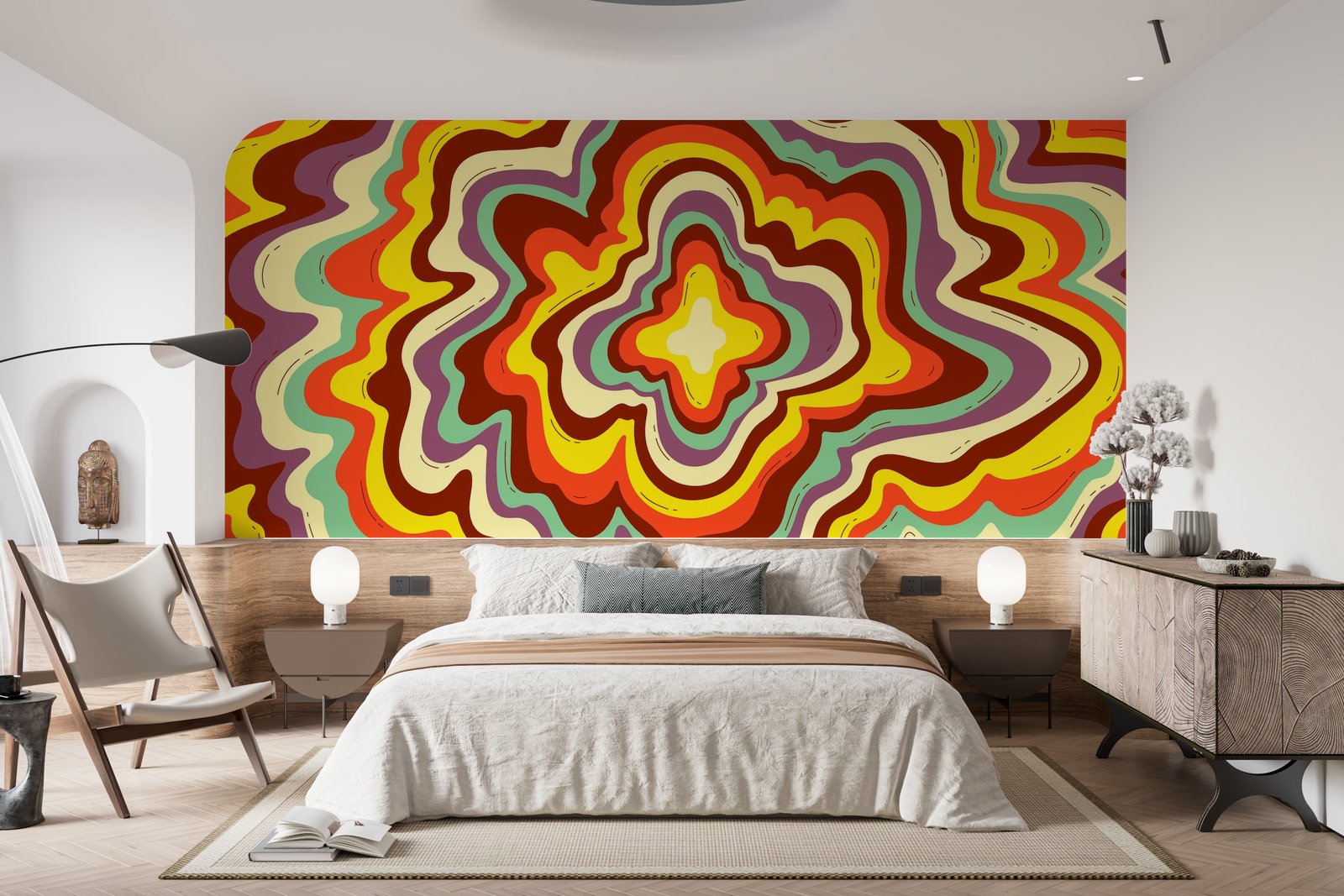 Papier peint 90 - mockup salon