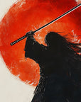 Samurai Wallpaper - Silhouette and Red Sun