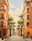 Wallpaper Illustration - Ochre Old Street