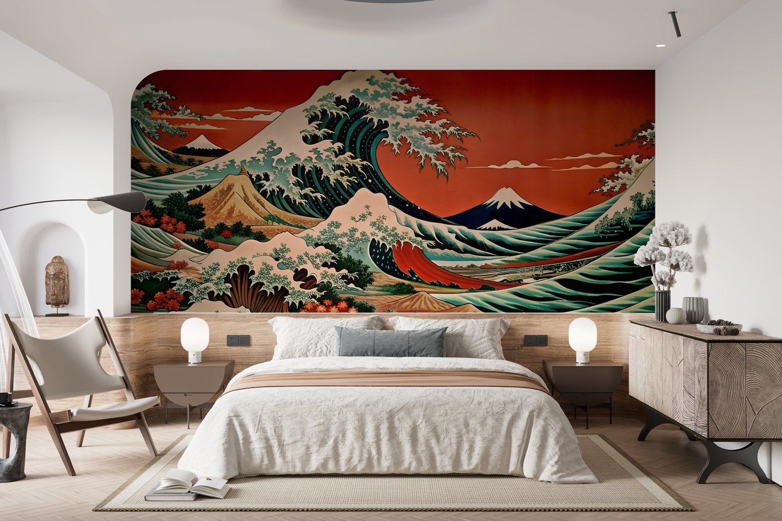 Papier peint 911 - mockup salon