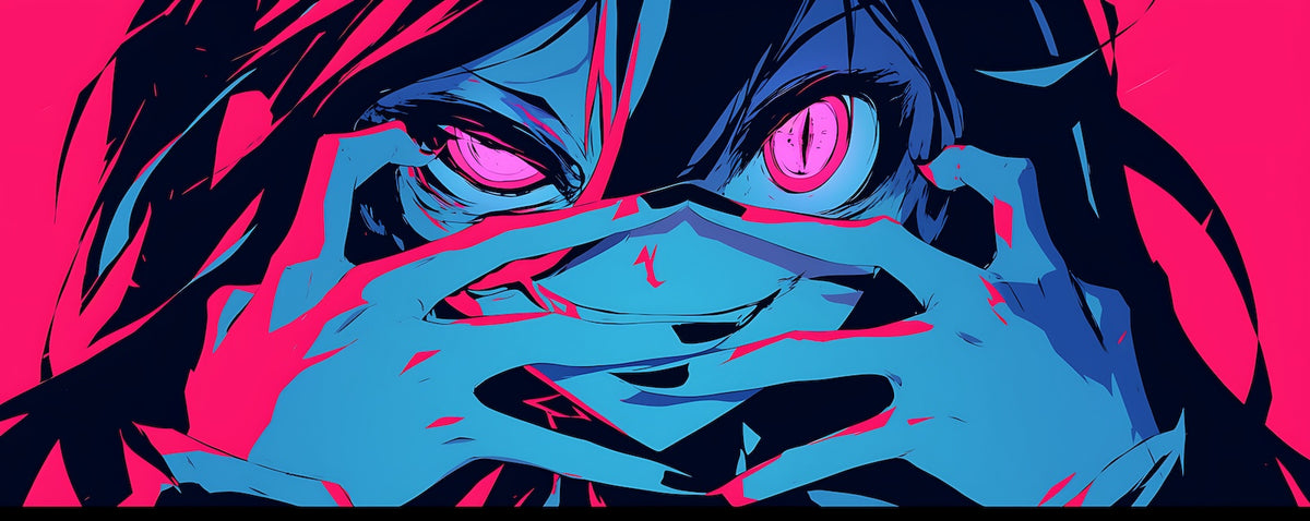 Anime Wallpaper - Intense Violet Portrait