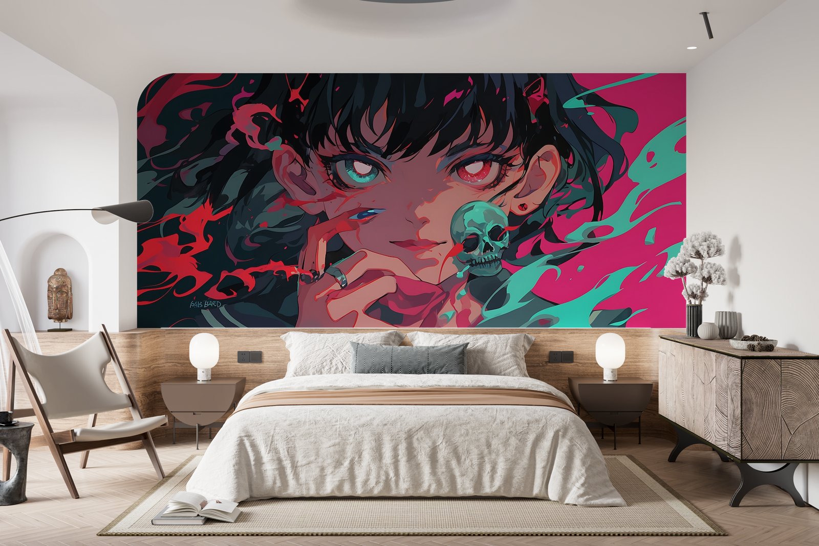 Papier peint 914 - mockup salon