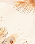 Papier Peint Floral - Plumes et Épis Beige