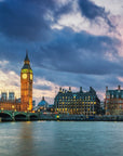 Papier Peint Paysage - Londres Big Ben Coucher de Soleil