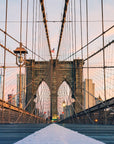 Papier Peint Paysage - Pont de Brooklyn au Crépuscule