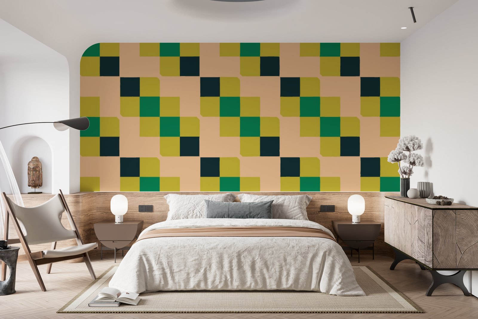 Papier peint 93 - mockup salon