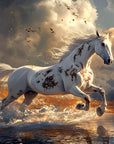 Wallpaper Animals - Galloping Horse Sunset