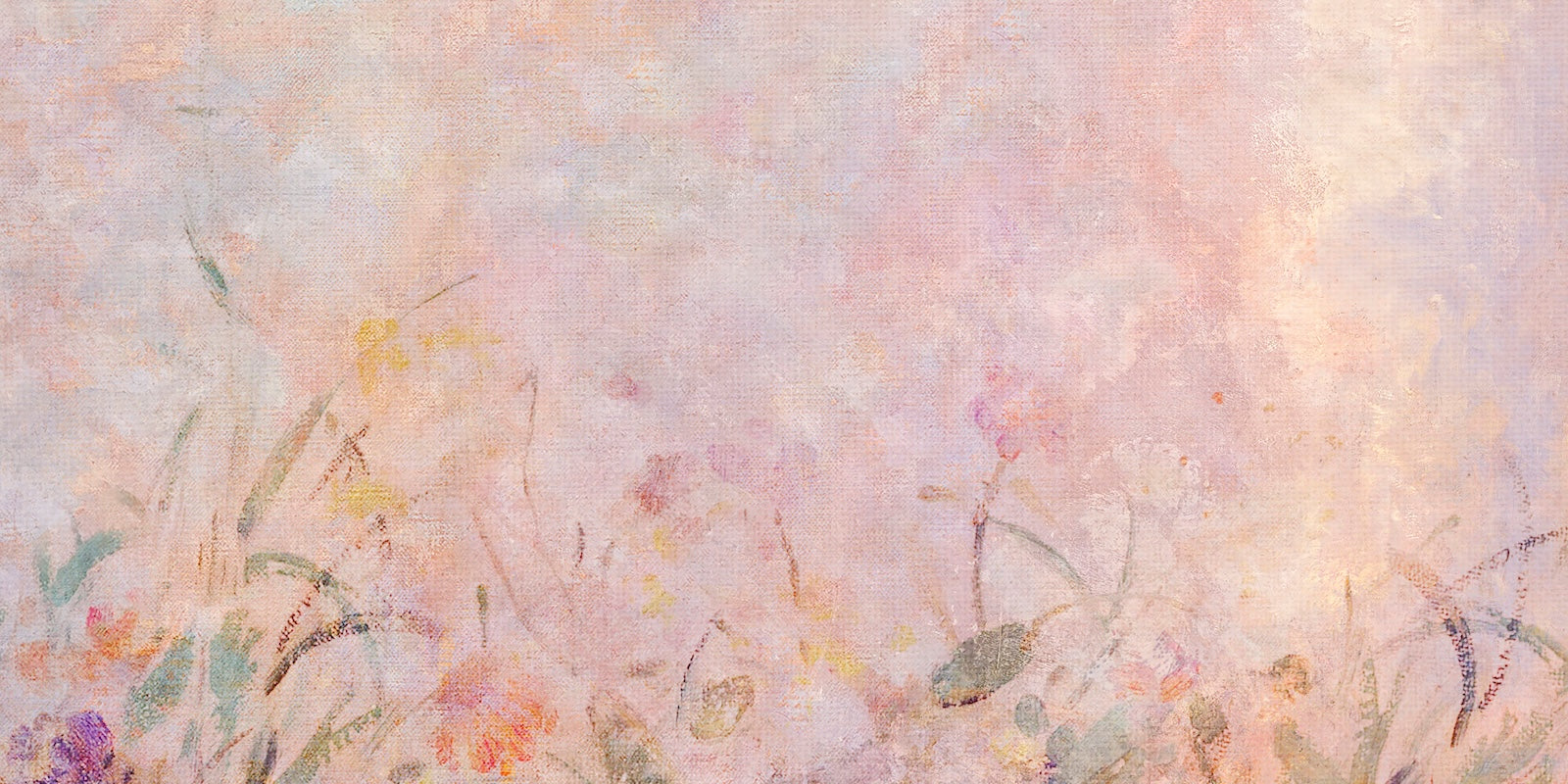 Papier Peint Floral - Pivoines Aquarelle Rose Pâle