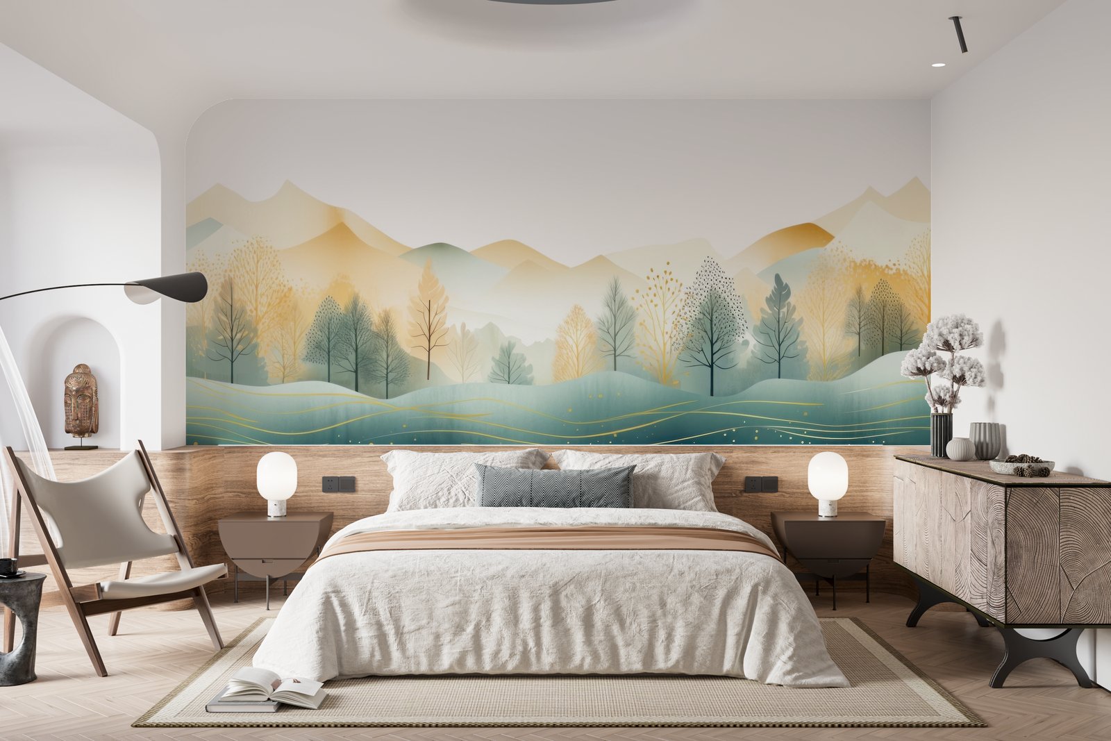 Papier peint 962 - mockup salon