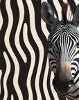 Papier Peint Animaux - Zèbre Rayures Noir et Blanc