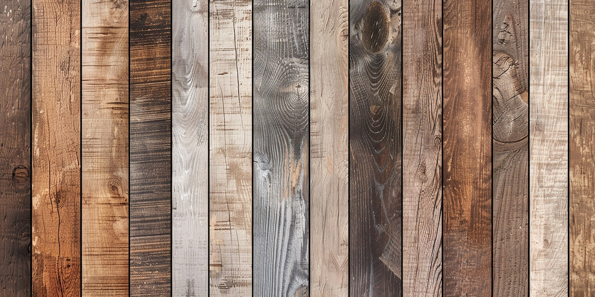 Wood Wallpaper - Aged Grey Planks