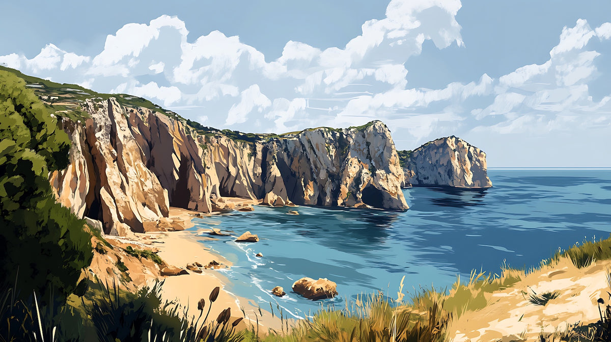Wallpaper Landscape - Azure Rocky Coast