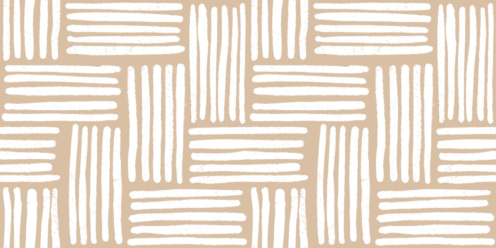 Papier Peint Bois - Parquet Tressé Beige