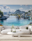 Papier peint 974 - mockup chambre