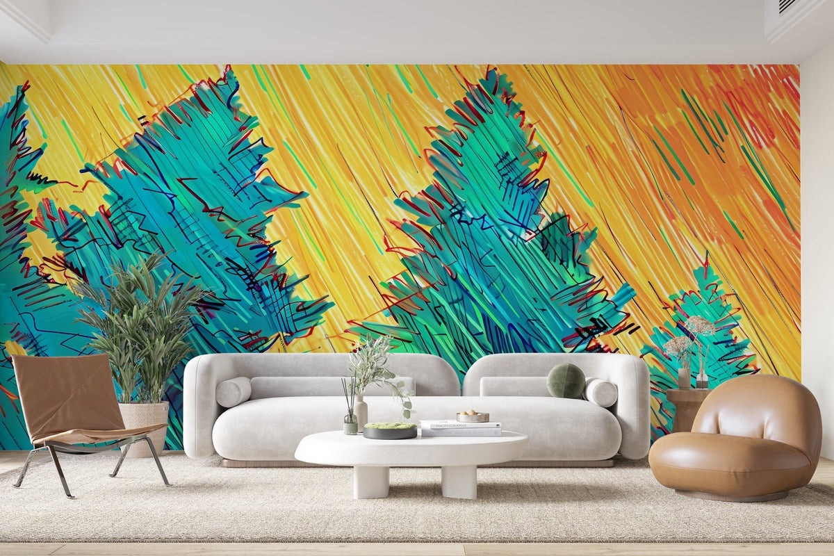 Papier peint 979 - mockup chambre
