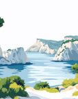 Papier Peint Paysage - Calanque et Pins Méditerranéens