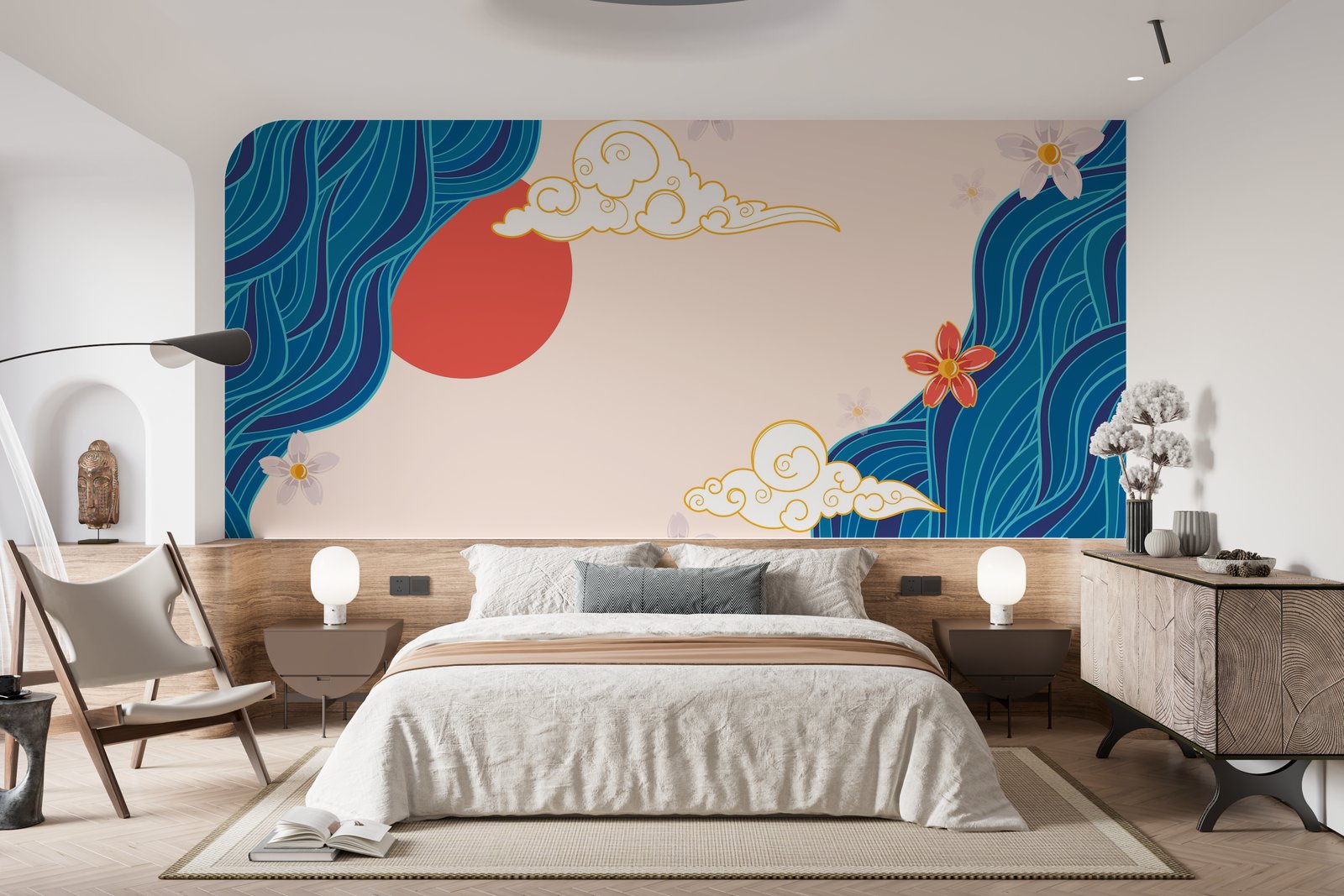 Papier peint 98 - mockup salon