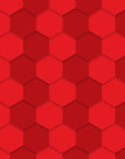 Papier Peint Texturé - Motif Alvéoles Rouge