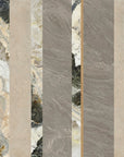 Wood Wallpaper - Vertical Beige and Grey Planks