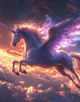 Papier Peint Animaux - Licorne Ardente