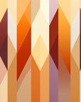 Geometric Wallpaper – Warm Vertical Patterns