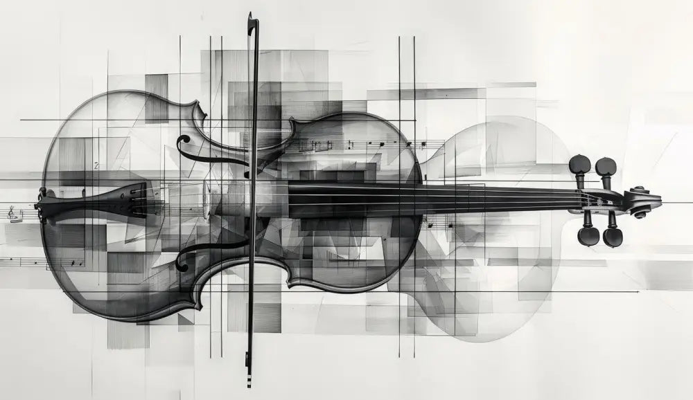 Papier Peint Abstrait - Harmonie Du Violon