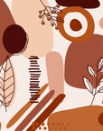 Papier Peint Abstrait - Nuances Terracotta Chaleureuses
