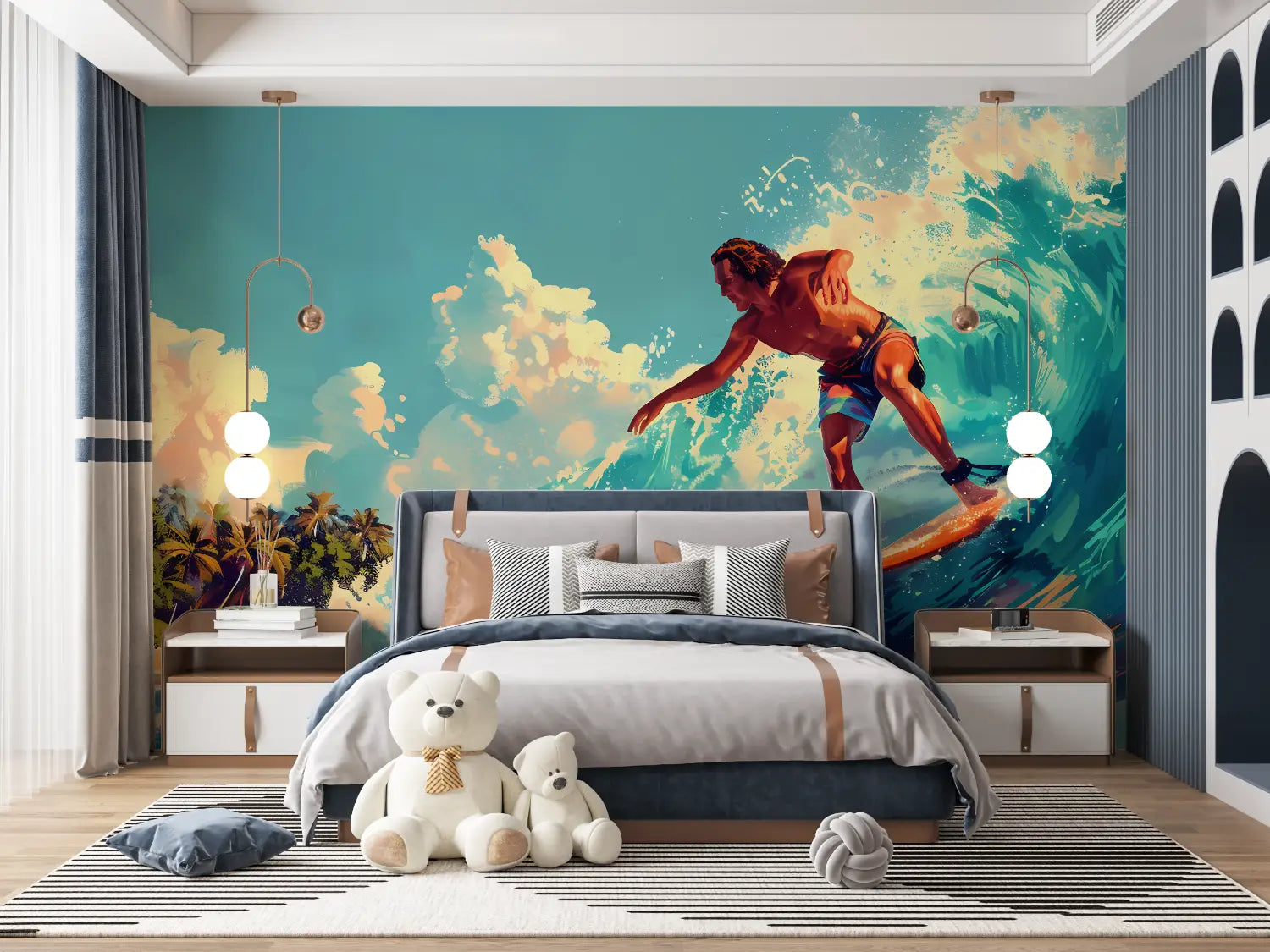 Tropical Wallpaper - Surfer