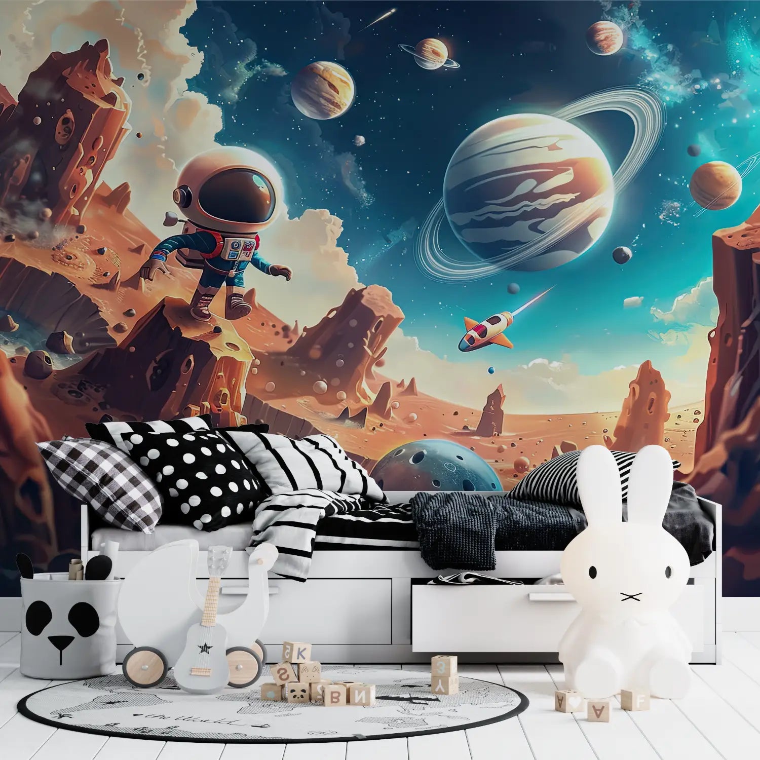 Children's Wallpaper - Fantasy Cosmic Exploration