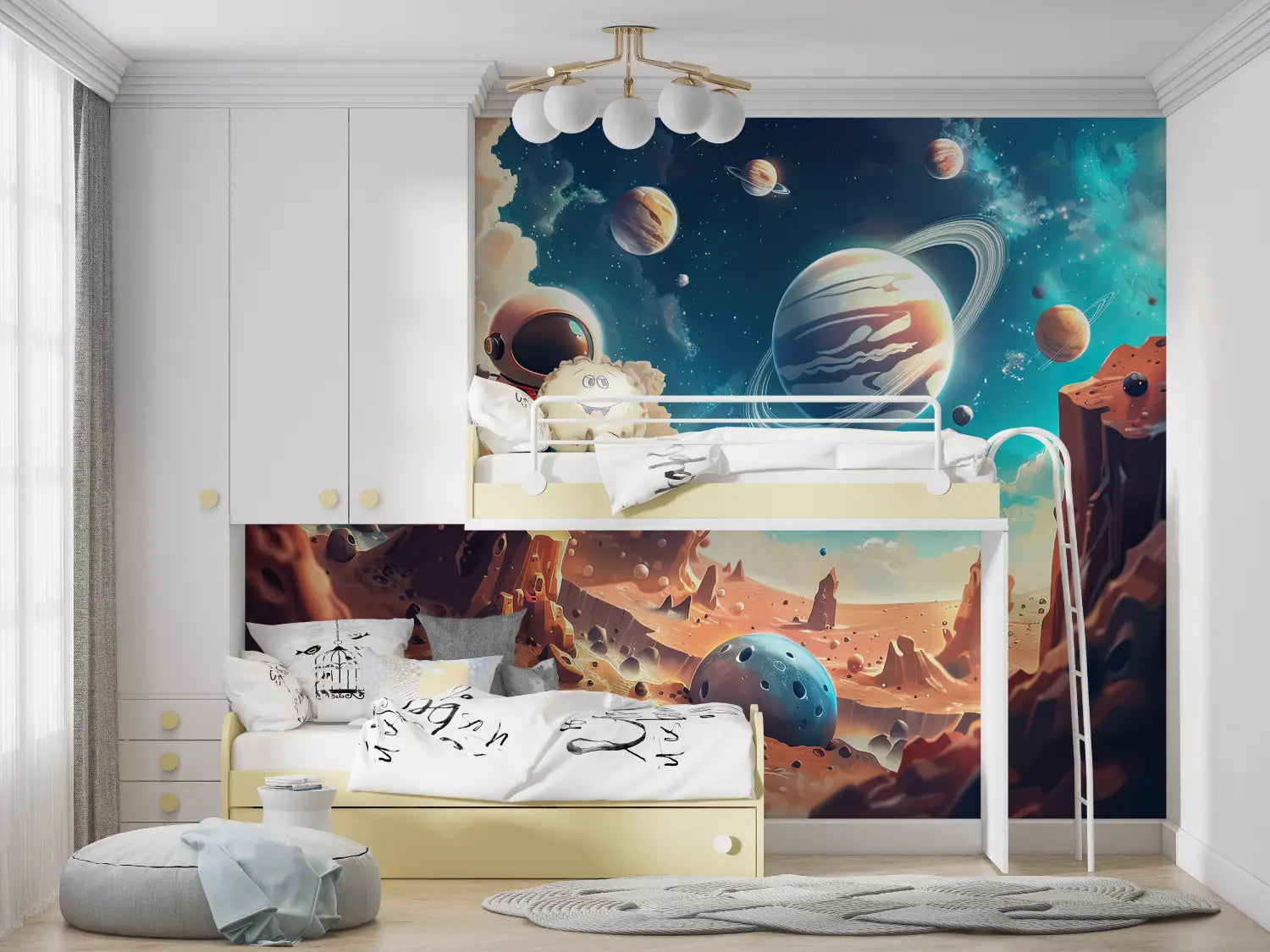 Children's Wallpaper - Fantasy Cosmic Exploration