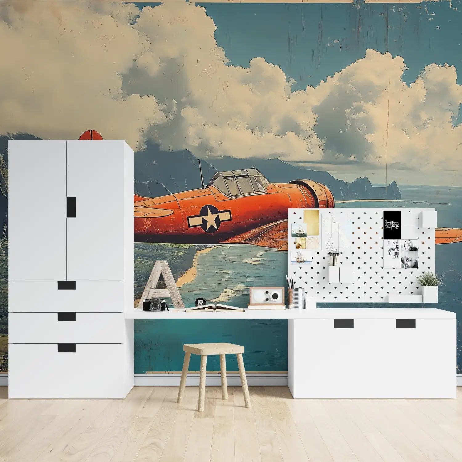 Vintage Wallpaper - Warplane