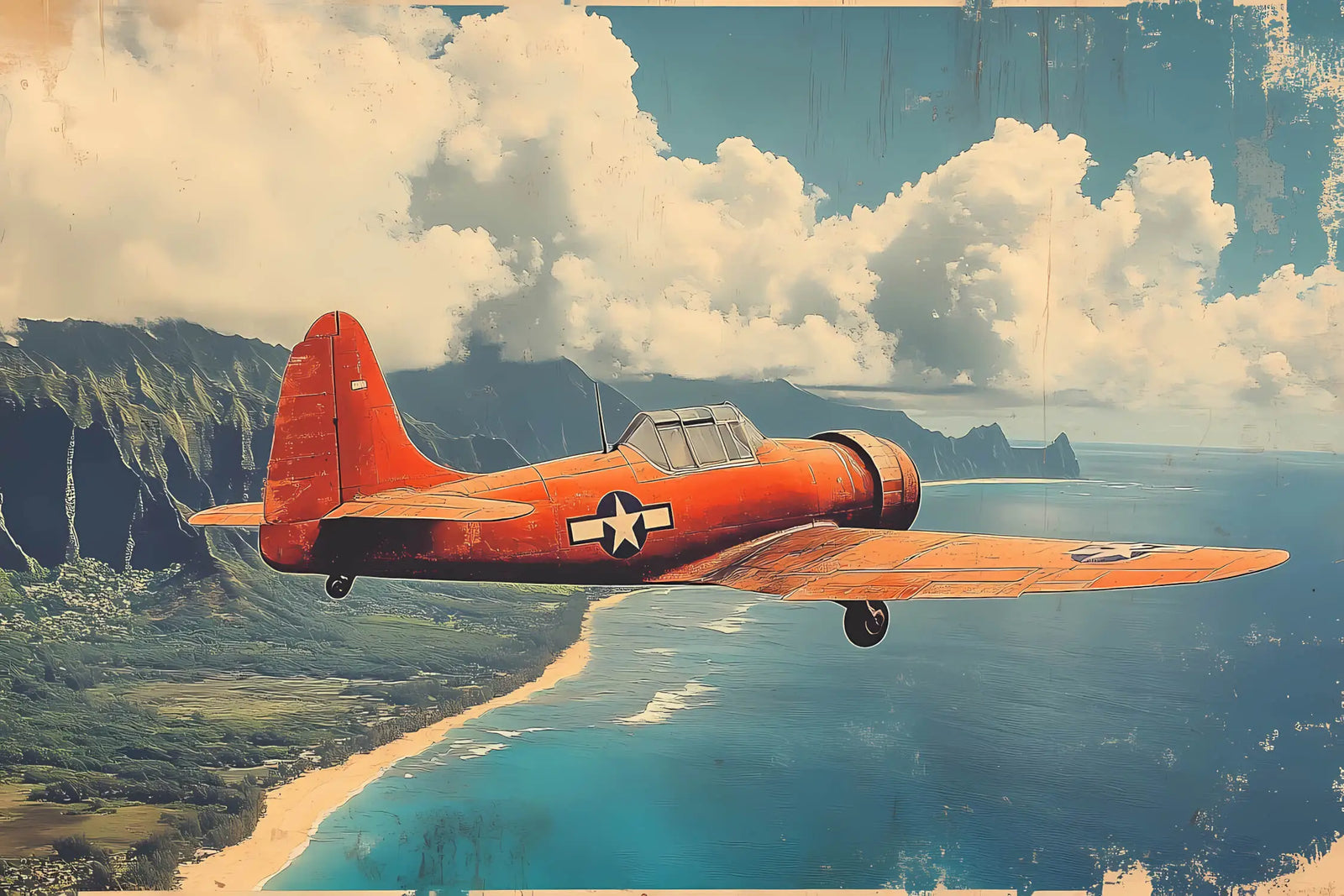 Vintage Wallpaper - Warplane