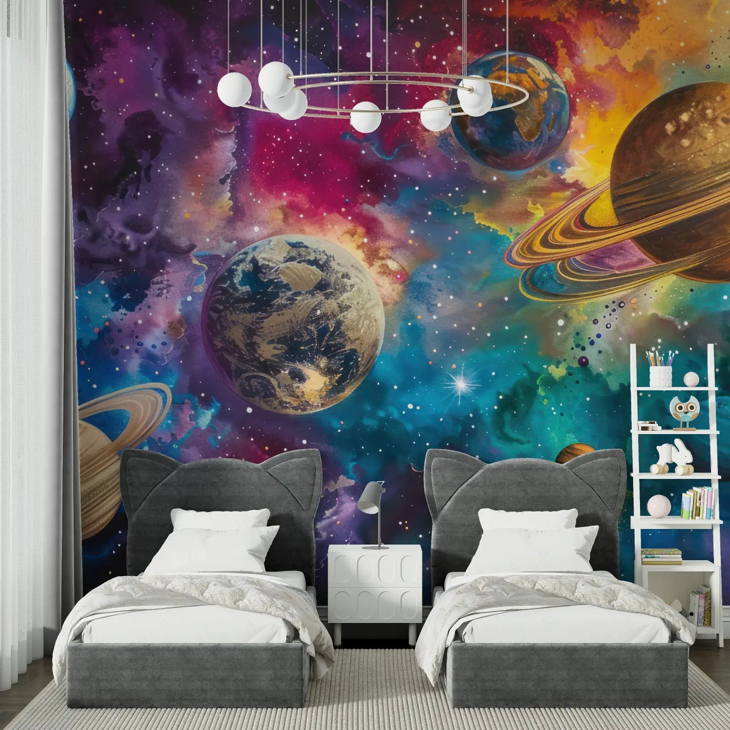 Landscape Wallpaper - Colorful Galaxy and Planets