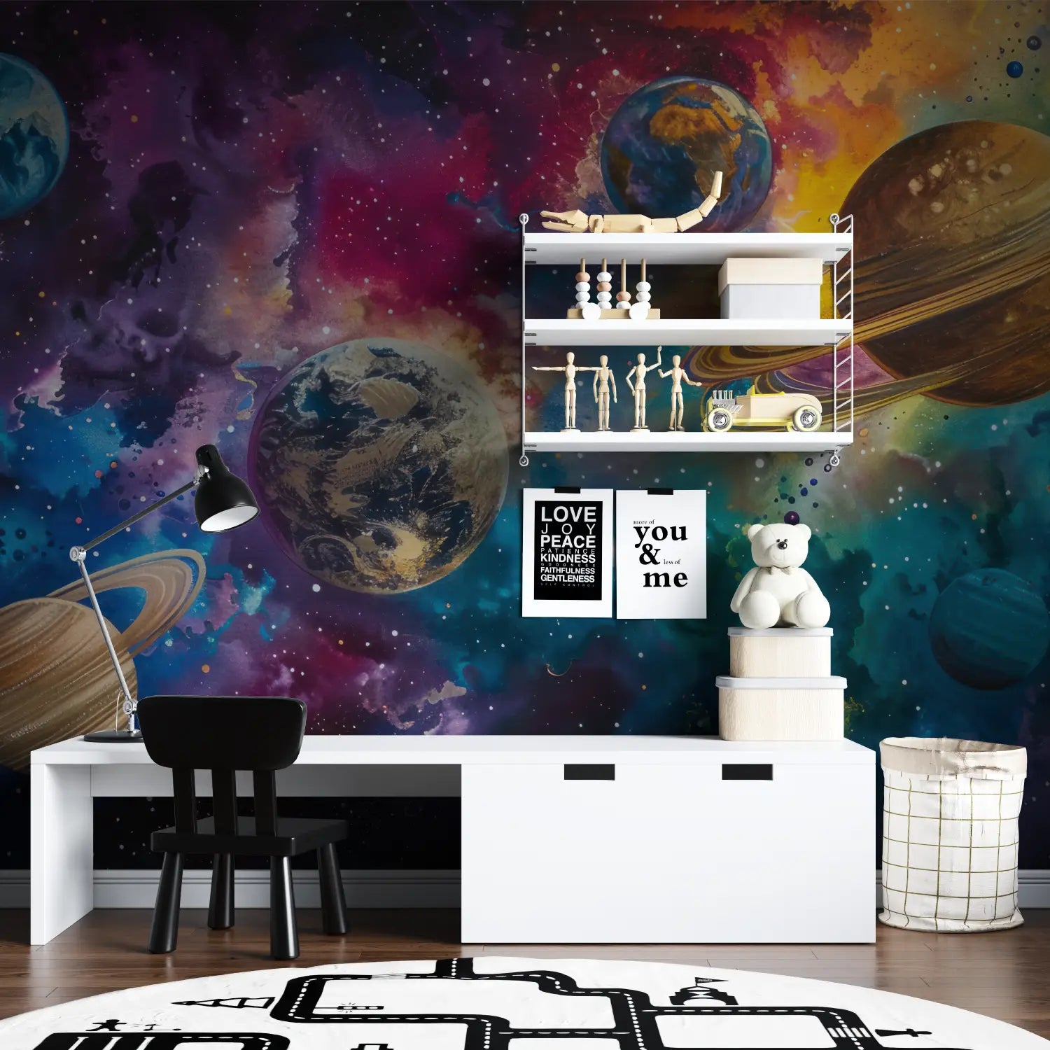 Landscape Wallpaper - Colorful Galaxy and Planets