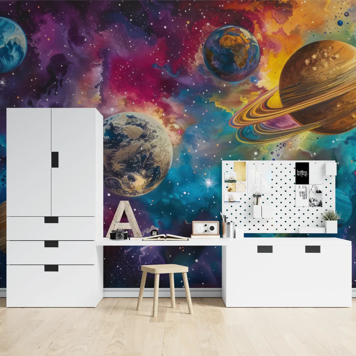 Landscape Wallpaper - Colorful Galaxy and Planets