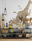 Papier Peint Enfant – Safari Imaginaire