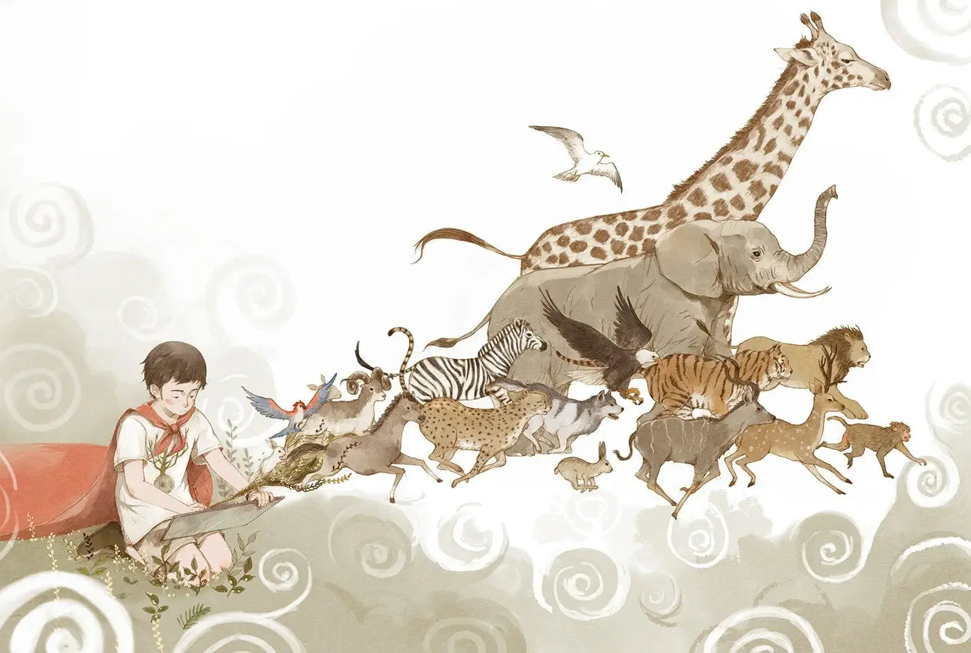 Children's Wallpaper - Imaginary Safari