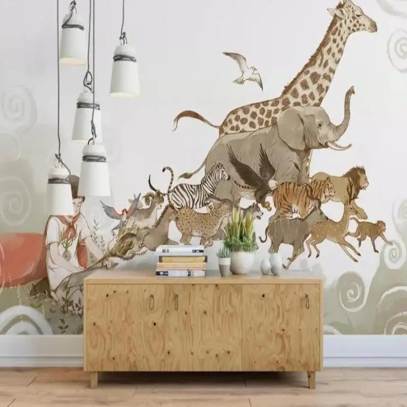 Children's Wallpaper - Imaginary Safari