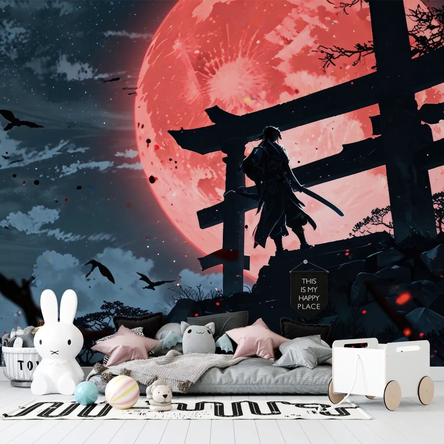 Japanese Wallpaper - Blood Moon